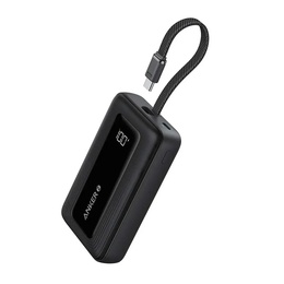  Anker | Power Bank with Built-In USB-C Cable | A1689H11 | 20000 mAh | 30W Output | Black