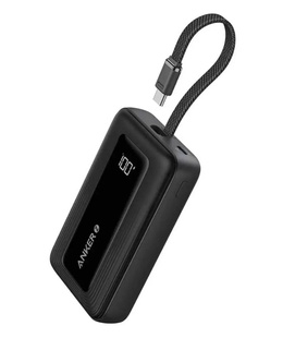  Anker Power Bank with Built-In USB-C Cable | A1688H11 | 10000 mAh | Black  Hover