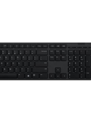 Tastatūra Lenovo | Professional Wireless Rechargeable Keyboard | 4Y41K04068 | Keyboard | Wireless | US | Grey | Scissors switch keys  Hover