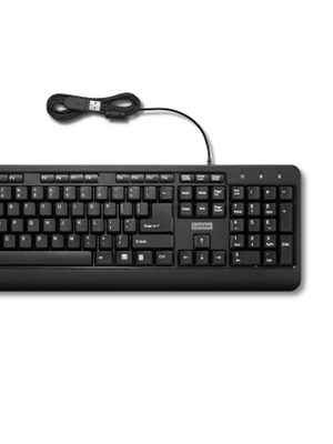 Tastatūra Lenovo | 160 Combo | Keyboard | Wired | Mouse included | US | Black | USB-A 2.0  Hover