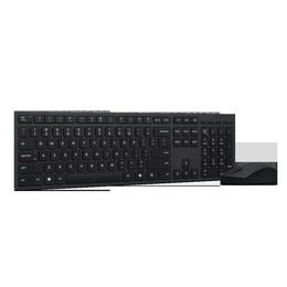 Tastatūra Lenovo Professional Wireless Rechargeable Combo Keyboard and Mouse | Keyboard and Mouse Set | Wireless | Mouse included | Bluetooth | US Euro | Rechargeable professional | Grey