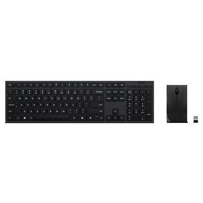 Tastatūra Lenovo Professional | Keyboard and Mouse Combo | Wireless | US English | Bluetooth | Grey | 2.4 GHz