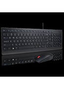 Tastatūra Lenovo Essential | Gaming Keyboard and Mouse Set | Wired | Nordic | Black