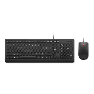 Tastatūra Lenovo Essential Wired Combo Keyboard and Mouse | Keyboard and Mouse Set | Wired | Mouse included | Estonian | Black