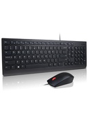 Tastatūra Lenovo Essential | Keyboard and Mouse Combo | Wired | US Euro | Black