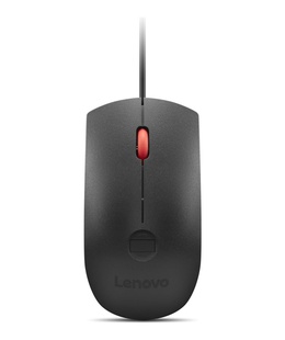 Pele Lenovo Fingerprint Biometric USB Mouse Gen3 | Wired | USB-A | Black/Red  Hover
