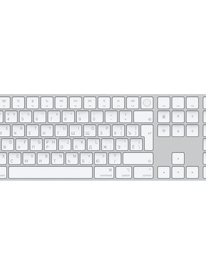 Tastatūra Apple Magic Keyboard with Touch ID and Numeric Keypad for Mac models with Apple silicon - Russian - White Keys | Apple  Hover