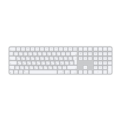 Tastatūra Apple Magic Keyboard with Touch ID and Numeric Keypad for Mac models with Apple silicon - Russian - White Keys | Apple