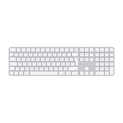 Tastatūra Apple Magic Keyboard with Touch ID and Numeric Keypad | Keyboard | Wireless | Swedish | White