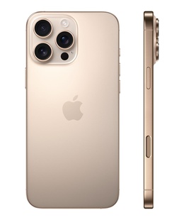 Telefons Apple iPhone 16 Pro | Desert Titanium | 6.3  | Super Retina XDR display with ProMotion | 2622 x 1206 pixels | A18 Pro | Internal RAM 8 GB | 256 GB | Dual SIM | 4G | Main camera resolution 48+12 MP | Secondary camera resolution 12 MP | iOS | 18  Hover
