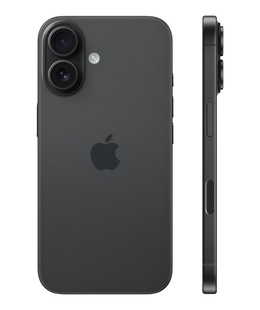 Telefons Apple iPhone 16 | Black | 6.1  | Super Retina XDR | 2556 x 1179 pixels | A18 | Internal RAM 8 GB | 512 GB | Dual SIM | 4G | 5G | Main camera resolution 48+12 MP | Secondary camera resolution 12 MP | iOS | 18  Hover