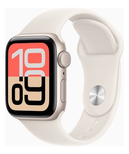 Viedpulksteni Apple Watch SE 3 GPS + Cellular 40mm Starlight Aluminium Case with Starlight Sport Band - M/L | Apple  Hover