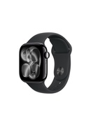 Viedpulksteni Apple Watch Series 11 GPS 42mm Jet Black Aluminium Case with Black Sport Band - M/L | Apple