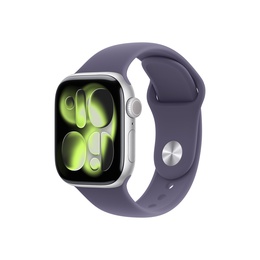Viedpulksteni Apple Watch Series 11 GPS 42mm Silver Aluminium Case with Purple Fog Sport Band - S/M | Apple