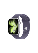 Viedpulksteni Apple Watch Series 11 GPS + Cellular 46mm Silver Aluminium Case with Purple Fog Sport Band - S/M | Apple