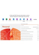  Microsoft | 365 Personal | QQ2-01897 | M365 Personal | FPP | License term 1 year(s) | English | EuroZone Medialess