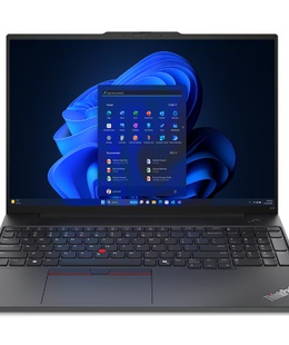  Lenovo | ThinkPad E16 | Black | 16  | IPS | WUXGA | 1920 x 1200 pixels | Anti-glare | Intel Core U7 | 155H | 16 GB | SO-DIMM DDR5 | Solid-state drive capacity 512 GB | Intel Arc Graphics | Windows 11 Pro | 802.11ax | Bluetooth version 5.3 | Keyboard language English | Keyboard backlit | Warranty 24 month(s) | Battery warranty 12 month(s)  Hover