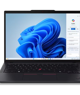  Lenovo ThinkPad T14 | Black | 14  | IPS | WUXGA | 1920 x 1200 pixels | Anti-glare | Intel Core U7 | 155U | 32 GB | SO-DIMM DDR5 | Solid-state drive capacity 1000 GB | Intel Graphics | Windows 11 Pro | 802.11ax | Bluetooth version 5.3 | LTE Upgradable | Keyboard language Nordic | Keyboard backlit | Warranty 36 month(s) | Battery warranty 12 month(s)  Hover