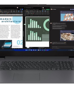 Lenovo Essential V17 IRU | Iron Grey | 17.3  | IPS | FHD | 1920 x 1080 pixels | Anti-glare | Intel Core i5 | i5-13420H | 16 GB | Soldered DDR4 | 256 GB | Intel UHD Graphics | Windows 11 Pro | 802.11ax | 5.2 | English | Warranty 24 month(s) | Battery warranty 12 month(s)  Hover