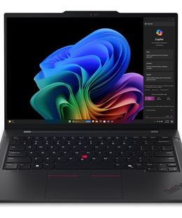  Lenovo ThinkPad T14s | Black | 14  | IPS | WUXGA | 1920 x 1200 pixels | Anti-glare | Snapdragon X Elite | X1E-78-100 | 32 GB | Soldered LPDDR5x | Solid-state drive capacity 1000 GB | Qualcomm Adreno GPU | Windows 11 Pro | 802.11be | Bluetooth version 5.3 | Keyboard language English | Keyboard backlit | Warranty 36 month(s) | Battery warranty 12 month(s)  Hover