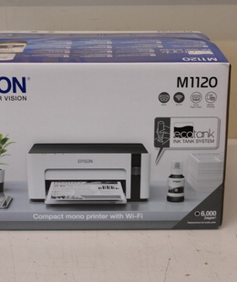 Printeris SALE OUT. Epson EcoTank M1120 | Epson Printer | EcoTank M1120 | Inkjet | Mono | Standard | Wi-Fi | Grey | DAMAGED PACKAGING  Hover