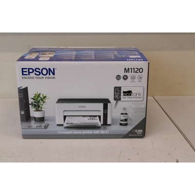 Printeris SALE OUT. Epson EcoTank M1120 | Epson Printer | EcoTank M1120 | Inkjet | Mono | Standard | Wi-Fi | Grey | DAMAGED PACKAGING