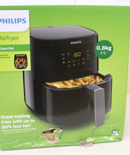  SALE OUT.  | Philips | Air Fryer | HD9252/70 | Power 1400 W | Capacity 4.1 L | Black/Silver | DAMAGED PACKAGING  Hover