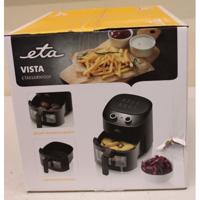  SALE OUT.  | ETA | Hot air fryer | ETA016890000 Vista | Power 1300 W | Capacity 4.3 L | Hot air technology | Black | DAMAGE PACKAGING