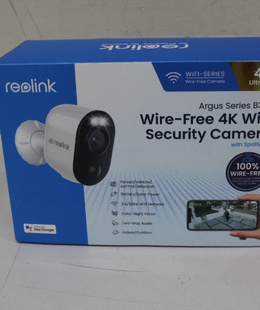  SALE OUT. Reolink Argus Series B350 Smart 4K 8MP Standalone Wire-Free Camera with 5/2.4GHz Dual-Band WiFi  Hover