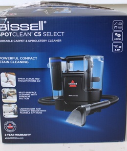  SALE OUT.  | Bissell SpotClean C5 Select Portable Carpet and Upholstery Cleaner | 3928N | Corded operating | Handheld | Washing function | 400 W | Black/Blue | Warranty 24 month(s) | DAMAGED PACKAGING  Hover