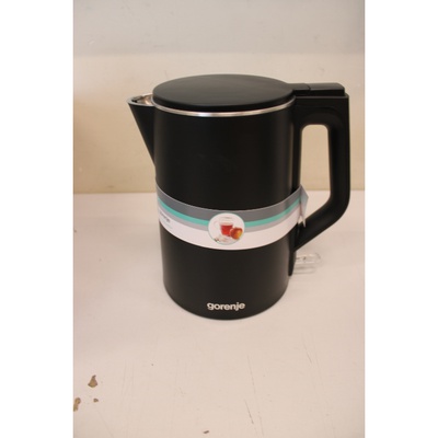 Tējkanna SALE OUT.  | Gorenje Kettle | K15DWBK | Electric | 2200 W | 1.5 L | Stainless steel | 360° rotational base | Black | DAMAGED PACKAGING