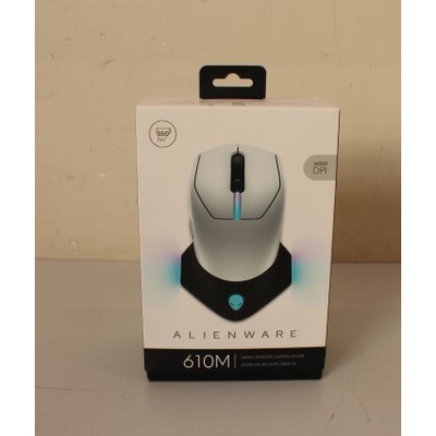 Pele SALE OUT. Dell Mouse Alienware 610M Wired / Wireless Gaming Mouse - AW610M (Lunar Light)