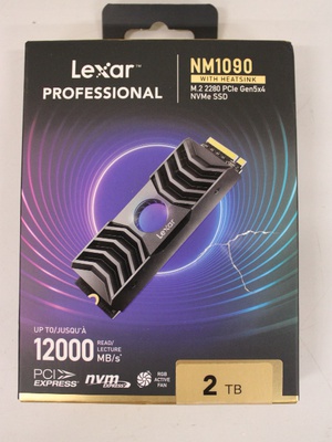  SALE OUT. | Lexar | SSD | Lexar NM1090 | 2000 GB | SSD form factor M.2 2280 | Solid-state drive interface PCIe Gen5x4 | DAMAGED PACKAGING | Read speed 12000 MB/s | Write speed 11000 MB/s  Hover