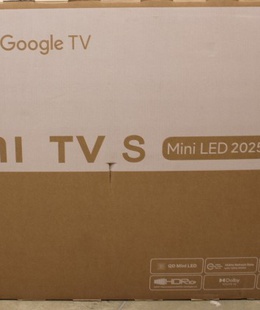 Televizors Xiaomi | TV | S Mini LED 2025 | 55 | Smart TV | Google TV | UHD | Black | DAMAGED PACKAGING | 32 GB  Hover