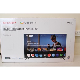 Televizors Sharp | 43GL4260E | 43 (108cm) | Smart TV | Google | 4K UHD | Black | DAMAGED PACKAGING