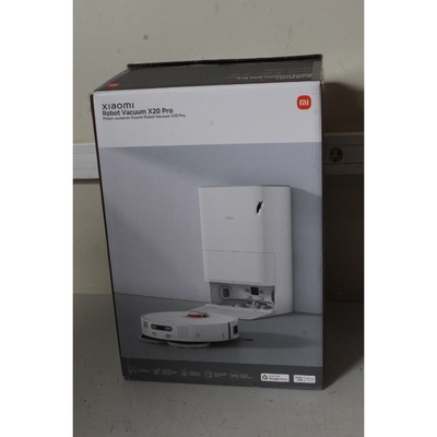  SALE OUT. Xiaomi Robot Vacuum X20 Pro EU | Xiaomi Robot Vacuum | X20 Pro EU | Wet&Dry | 5200 mAh | Dust capacity 2.5 L | 7000 Pa | White | USED