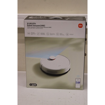  SALE OUT. Xiaomi Robot Vacuum S40C EU | Xiaomi Robot Vacuum S40C EU | Wet&Dry | 2600 mAh | Dust capacity 0.52 L | 5000 Pa | White | DAMAGED PACKAGING | 19 month(s)