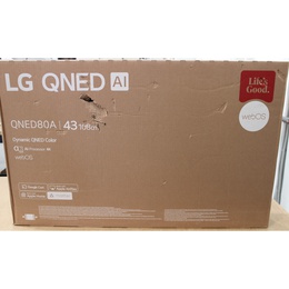 Televizors SALE OUT. LG 43QNED80A3A | 43 | Smart TV | webOS 25 | UHD | Black | DAMAGED PACKAGING