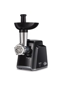Gaļas maļamās mašīna TEFAL | Meat mincer | NE105838 | Black | 1400 W | Number of speeds 1 | Throughput (kg/min) 1.7 | The set includes 3 stainless steel sieves for medium or coarse grinding. Hover