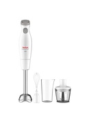 Mikseris TEFAL | Blender | Easychef HB453138 | Hand Blender | 450 W | Number of speeds 2 | Turbo mode | Chopper | White