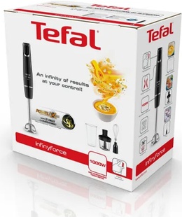 Mikseris TEFAL | Blender | HB943838 InfintyForce | Hand Blender | 1000 W | Number of speeds 1 | Chopper | Black  Hover