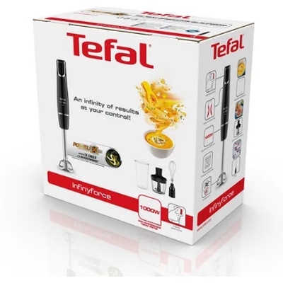 Mikseris TEFAL | Blender | HB943838 InfintyForce | Hand Blender | 1000 W | Number of speeds 1 | Chopper | Black