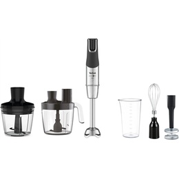 Mikseris TEFAL | Blender | Infinity Force Pro 5in1 HB95LD38 | Hand Blender | 1200 W | Number of speeds Variable | Black/Stainless steel