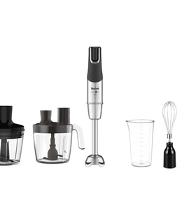 Mikseris TEFAL | Blender | Infinity Force Pro 5in1 HB95LD38 | Hand Blender | 1200 W | Number of speeds Variable | Black/Stainless steel  Hover