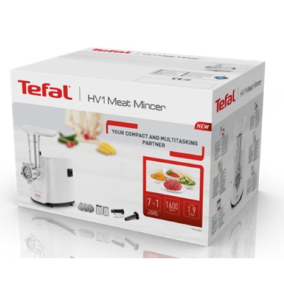 Gaļas maļamās mašīna TEFAL | Meat Mincer | NE114130 | White | Number of speeds 1 | Throughput (kg/min) 1.9