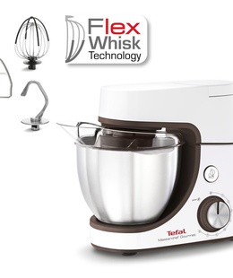 Virtuves kombains TEFAL | Masterchef Gourmet Food Processor | QB51K138 | 1100 W | Number of speeds 8 | Bowl capacity 4.6 L | White  Hover