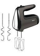 Mikseris TEFAL | HT650E38 PowerMix Silence | Hand Mixer | 600 W | Number of speeds 5 | Turbo mode | Black/Grey Hover