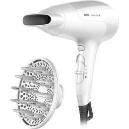 Fēns Braun | Hair Dryer | HD385 | 2000 W | Number of temperature settings 3 | Ionic function | Diffuser nozzle | White