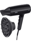 Fēns Braun Hair dryer | BRHD225E | 2200 W | Number of temperature settings 3 | Ionic function | Diffuser nozzle | Black