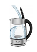 TEFAL | Kettle | KI772D | Electric | 2400 W | 1.7 L | Glass | 360° rotational base | Stainless Steel/Black Hover